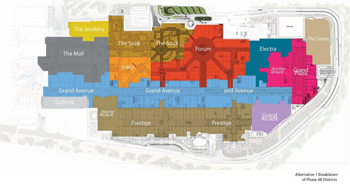 mapa ng avenues kuwait