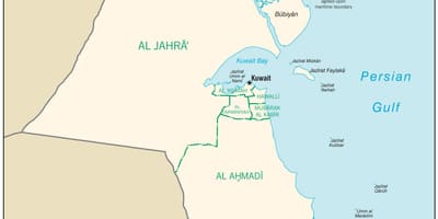 Mapa ng egaila kuwait