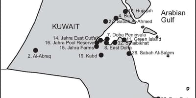 Mapa ng kabd kuwait