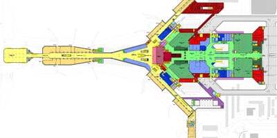 Kuwait international airport mapa