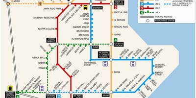 Mapa ng kuwait metro